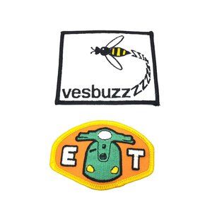 Vespa Scooter Patch Iron Or Sew On Patches Embroidered Vespa Club 2pc